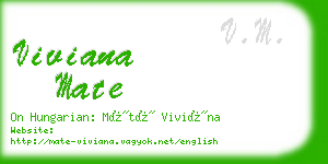 viviana mate business card